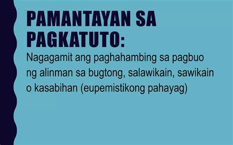 uri ng paghahambing|Filipino 8 Paghahambing .